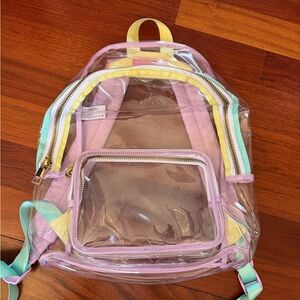 Stoney clover x target Clear Pastel Backpack with Pink and Yellow Accents